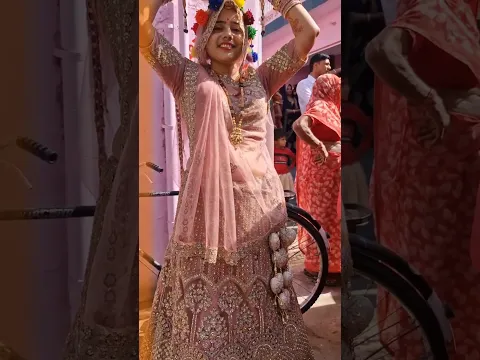 Kaisa Lga Look? Best Lahnga Chunni for bridal look. #rekharajasthani #culture #viral #shorts
