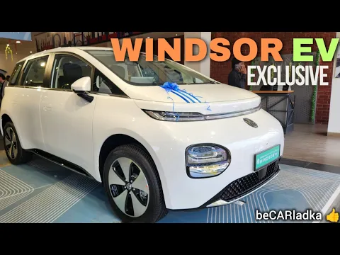 MG Windsor EV Exclusive | 2nd Top | 332km Range | Detailed Walk-around | beCARladka |