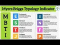 MBTI Experiment Psychology Myers Briggs Typology Indicator Personality Assessment