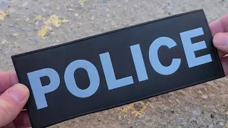 Retro Reflective POLICE patch Tactically Suited