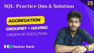 25 Revising Aggregations - The Sum Hackerrank sql questions SQL sql tutorial sql full course