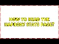 How to Read the haproxy Stats Page 2 Solutions