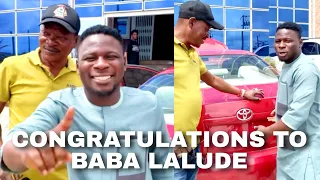 congratulations as baba lalude recieve a new car gift from fans 