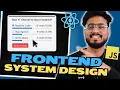 Frontend System Design Questions Poll Widget - HLD LLD Interview Experience etc