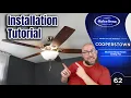 Harbor Breeze Cooperstown Ceiling Fan Install in 100 yr old home