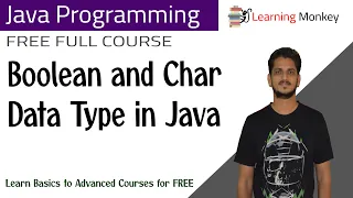 Boolean and Char Data Type in Java Lesson 6 Java Programming Learning Monkey