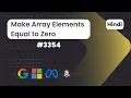 Make Array Elements Equal to Zero Leetcode 3354 DSA Code With Deepak Hindi Explanation