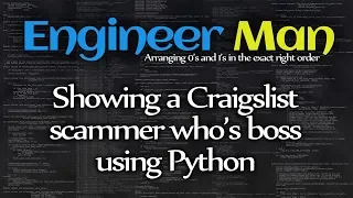Showing a Craigslist scammer who s boss using Python