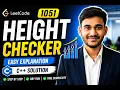 LeetCode 1051 - Height Checker Easy C Solution with Full Explanation