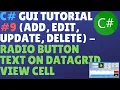 C GUI TUTORIAL ADD UPDATE DELETE - How To Add Data From Radio Button To Datagridview
