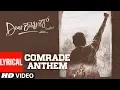 Lagu Comrade Anthem Lyrical - Dear Comrade Kannada | Vijay Deverakonda | Rashmika | Bharat Kamma