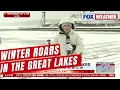 Live On The Ground In Traverse City Michigan As Life-Threatening Blizzard Slams Great Lakes