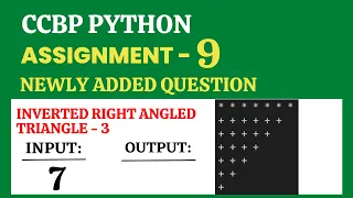 Inverted Right Angled Triangle - 3 ASSIGNMENT