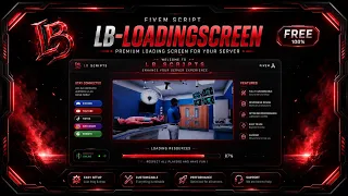 FREE FiveM Modern Loading Screen Script Custom Music Easy Config Free Download