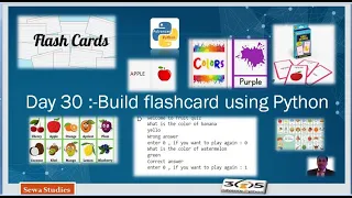 Day 30 Build flashcard using Python