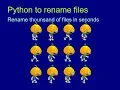 Python renaming a lot of files os rename