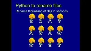Python renaming a lot of files os rename