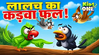 लालच का बुरा नतीजा! कालू कौवे को मिली कड़ी सजा | greedy Kalu Crow | Hindi Stories | Kahani