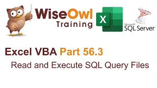 Excel VBA Introduction Part 56 3 - Read and Execute SQL Query Files