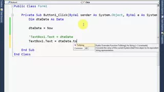 VB NET Lecture 10 Formatting Date and Time in Visual Basic