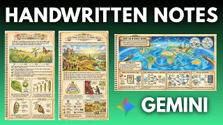 FREE AI Handwritten Study Notes with Google Gemini in Seconds gemini handwritten notes