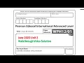 June 22 Unit 2 WPH12 QP Solution Walkthrough