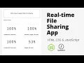 Create Real-time File Sharing App using HTML CSS JavaScript NodeJS Socket io