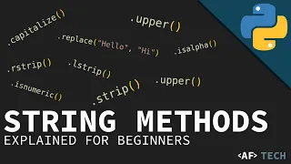 The 9 ESSENTIAL Python String Methods You NEED to Know Strings Part 3