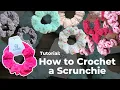 Crochet Scrunchie Tutorial How to Crochet a Scrunchie Yarn Beginner Crochet