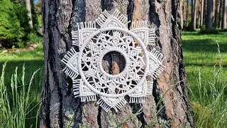 DIY Macrame Sun Mandala NEW Macrame Circle Pattern Tutorial