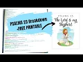 Psalms 23 line-for-line breakdown FREE Printable