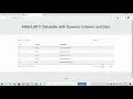 Angular Datatable with Dynamic Columns and Data