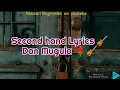 Second hand Lyrics by Dan Mugula