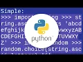 Generate a random letter in Python