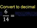 Convert to decimal How To Convert Fractions to Decimals