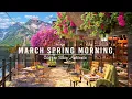 Download Lagu Happy Spring Morning \u0026 Sweet Piano Jazz Music in Outdoor Coffee Shop Ambience for Work, Study, Relax