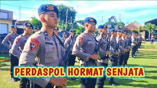 latihan perdaspol hormat senjata