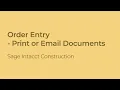 Mastering Document Printing and Emailing for Efficient Order Entry