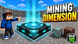 How to FIND the Mining Dimension in All The Mods 10 ATM10 Minecraft