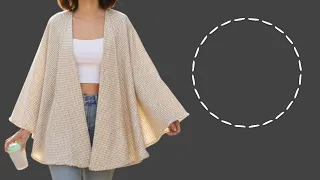 ✅ Easy Circle Cape Sewing Tutorial | One-Size Fits All