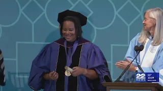 Mount Holyoke College inaugurates first woman of color as president