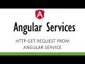 Angular Services Http Get call to get data in the JSON format Sharing data between components