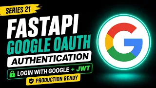 FastAPI Google OAuth Authentication Login with Google JWT Production Ready