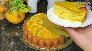 كيكة لفطور العيد بكريمة خفيفة كدوب فالفم | كيك اقتصادي بالبرتقال