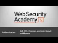 Authentication Vulnerabilities - Lab Password reset poisoning via middleware Long Version