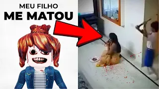 Ela foi espancada pelo próprio filho por causa de Robux no Roblox… Meu Deus 😱😱