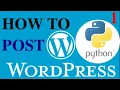 Add simple post to wordpress site using python language