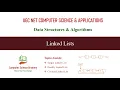 Linked Lists Data Structures Unit 7-3 UGC NET Computer Science Circular Linked List
