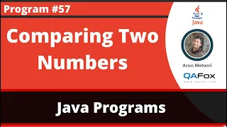 Java program to compare two given numbers