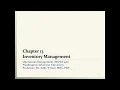 Chapter 6 Inventory Management